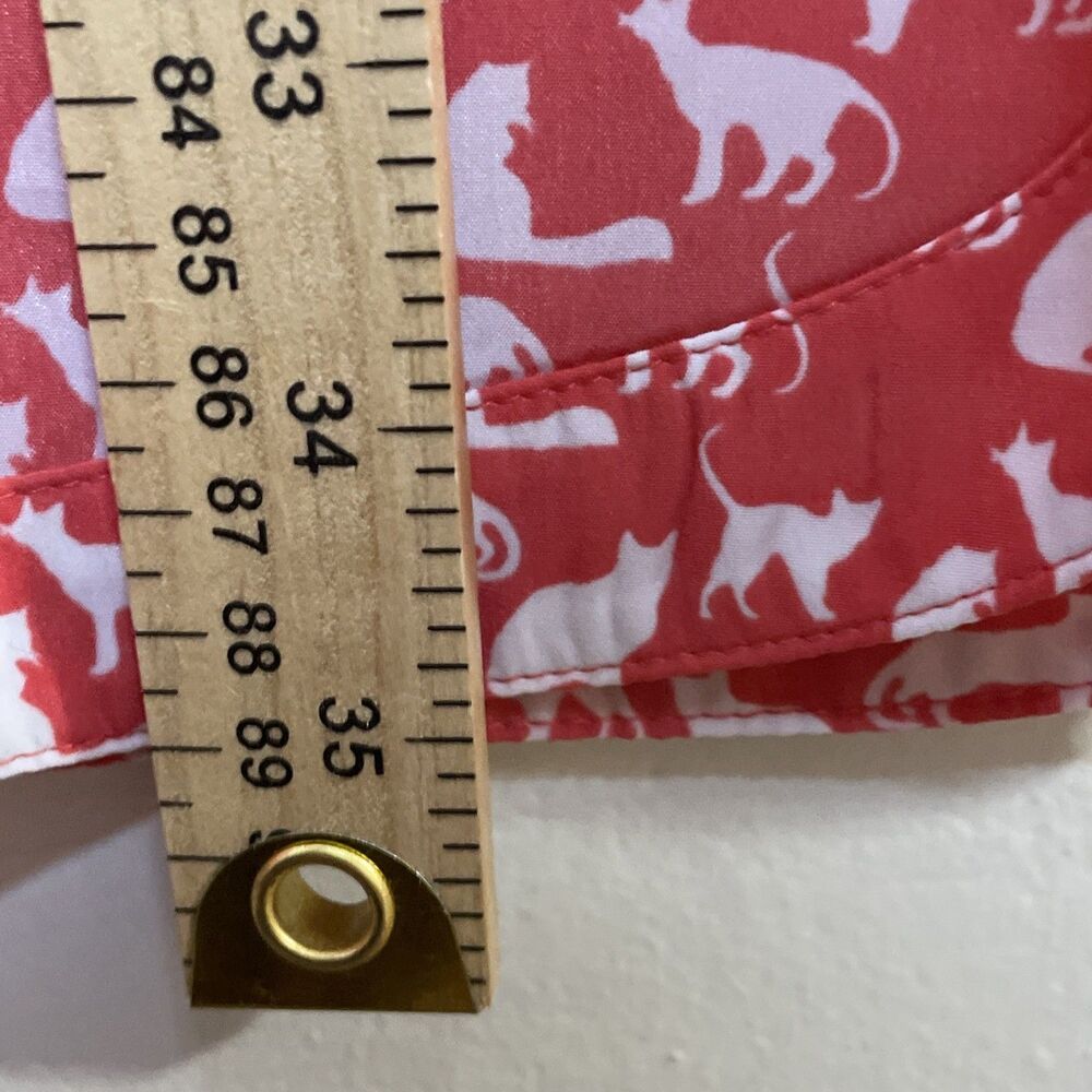 Gap Women’s Coral White Cats Dress Size Small Lightweight Feminine - Picture 6 of 8